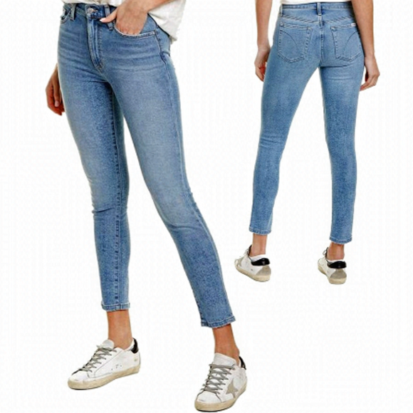 JOE'S Hi Rise Skinny Jeans Light Wash Denim Dungarees - Picture 9 of 12